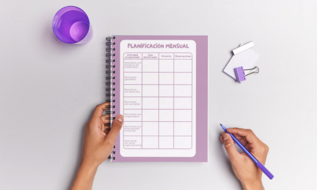 El uso de la agenda como aliada dentro de la escuela