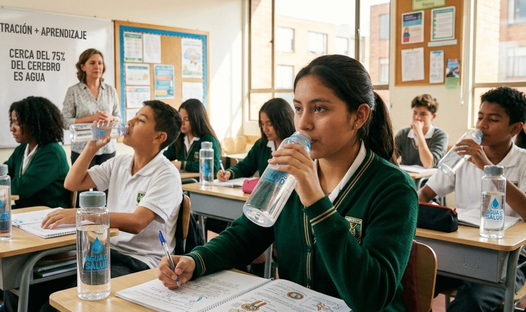 Estudiantes más atentos: el poder de la hidratación diaria