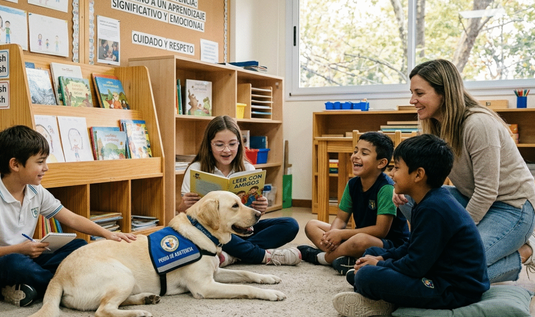 Beneficios de los perros de asistencia en la escuela