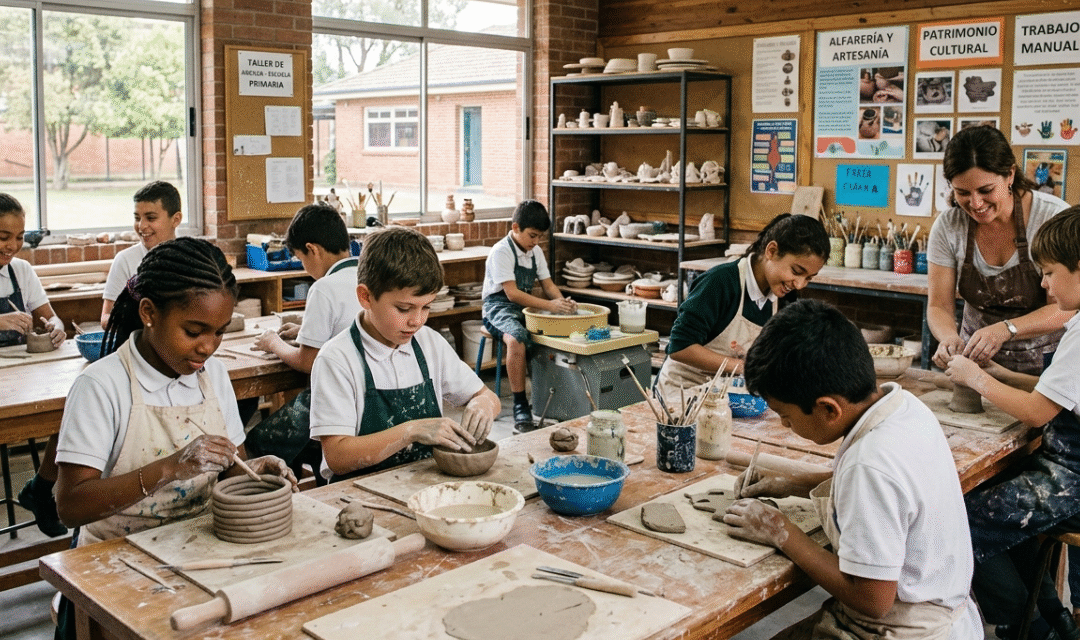 Artesanía escolar económica para desarrollar habilidades manuales