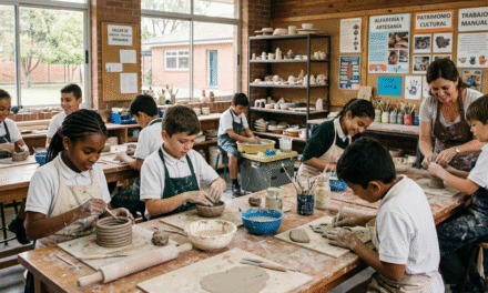 Artesanía escolar económica para desarrollar habilidades manuales