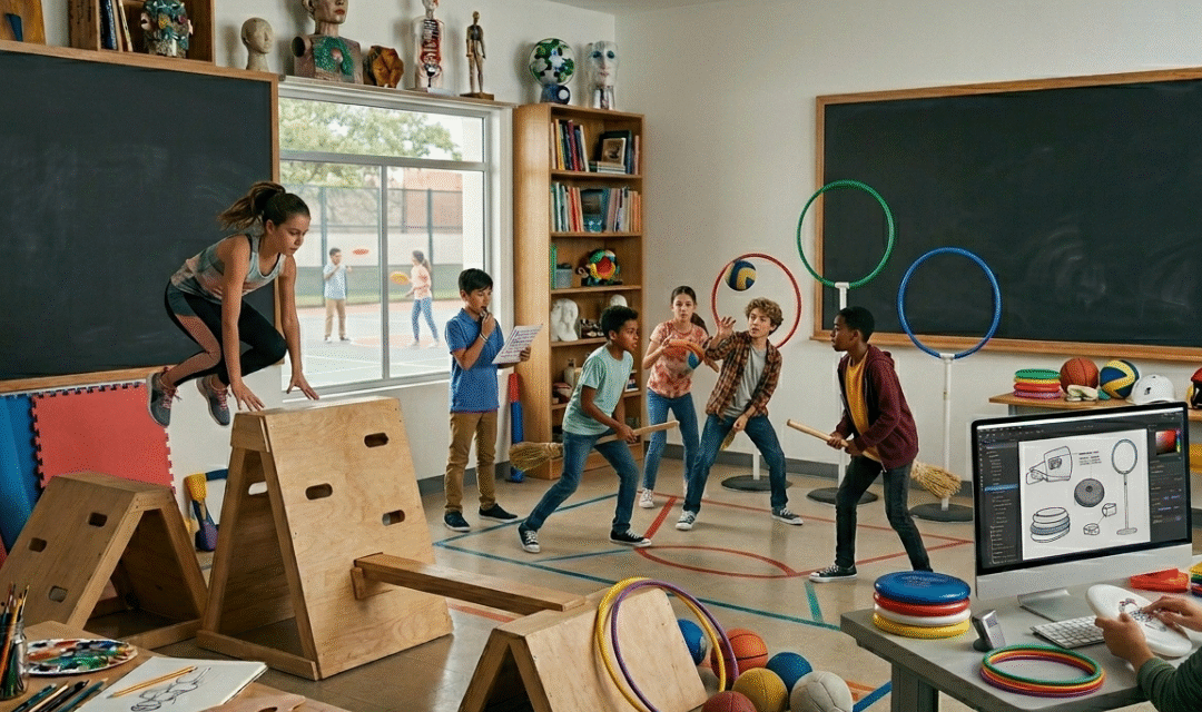 Actividades físicas innovadoras con recursos accesibles