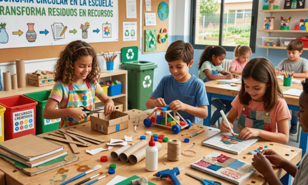 Educación ambiental con materiales reciclados