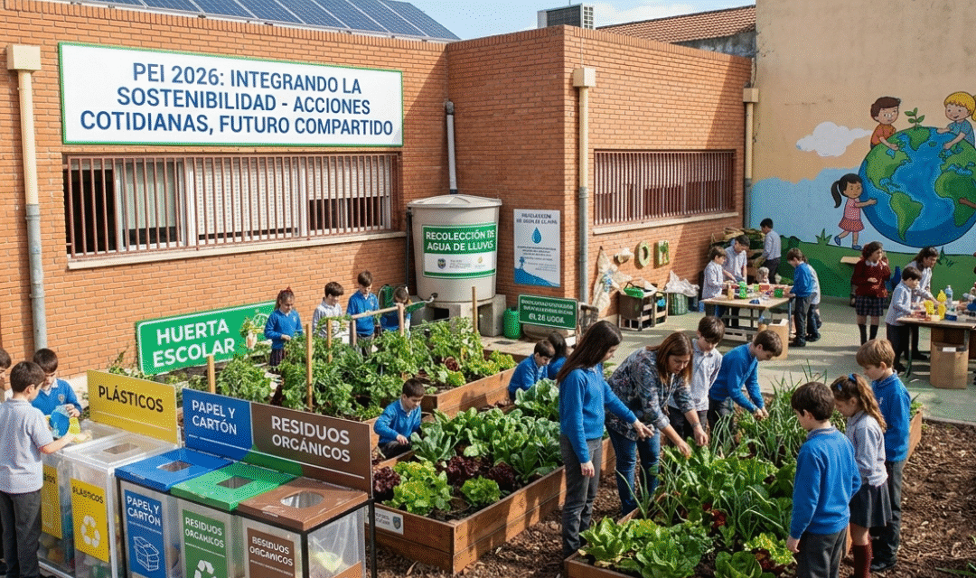 Sostenibilidad escolar: estrategias accesibles para el PEI