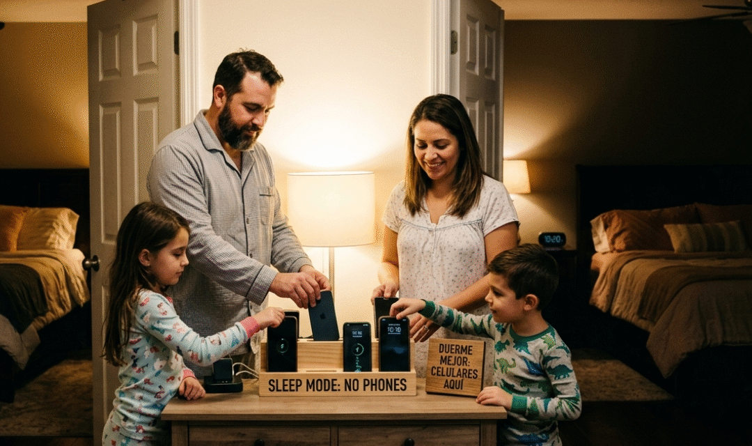 Menos celular de noche: más descanso para aprender