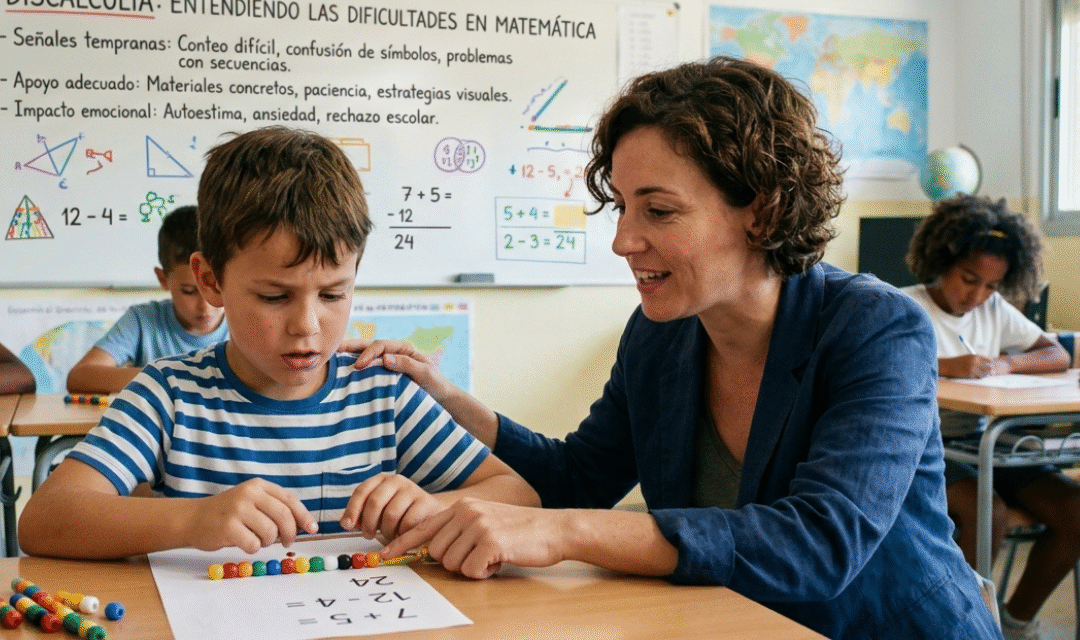 Señales de discalculia que docentes y familias deben conocer