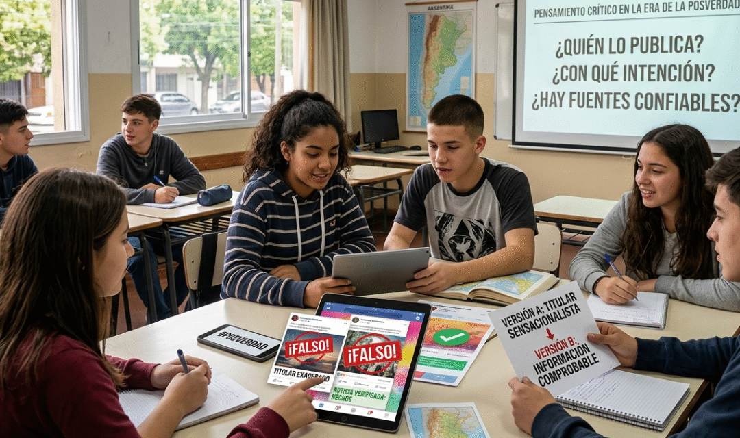 Estrategias para trabajar noticias falsas en la escuela