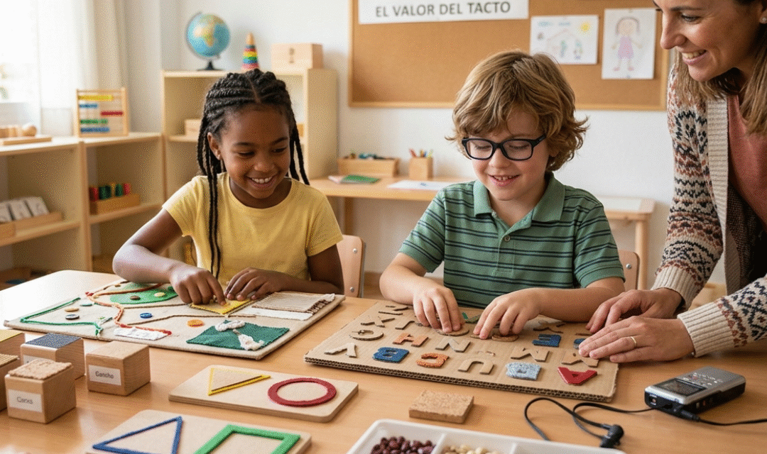 Cómo adaptar actividades escolares para estudiantes con discapacidad visual