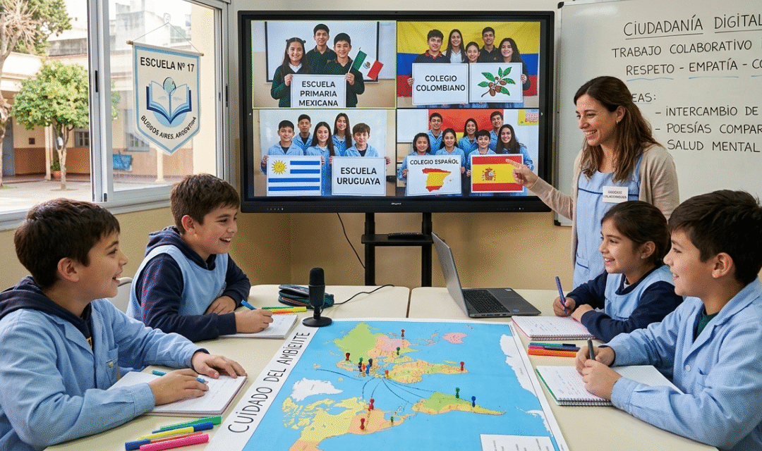 Beneficios de conectar aulas de diferentes países hispanohablantes