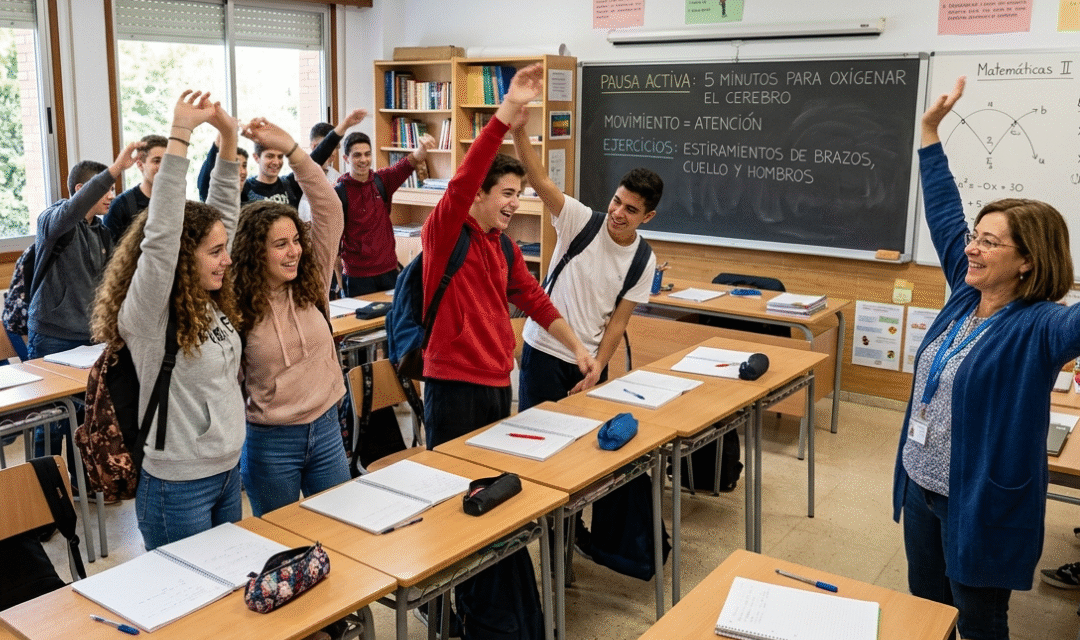 Cinco minutos de actividad para transformar la jornada escolar 