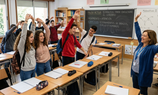 Cinco minutos de actividad para transformar la jornada escolar 