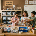 Rincón de invención en la escuela con bajo presupuesto