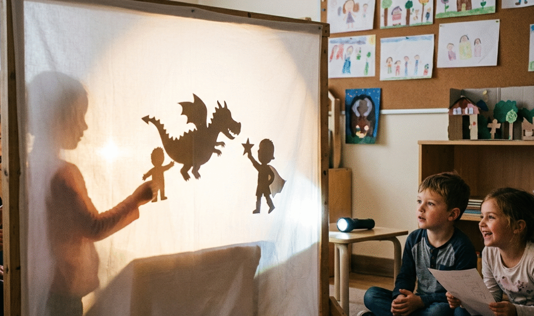 Teatro de sombras creativo para estimular el lenguaje infantil