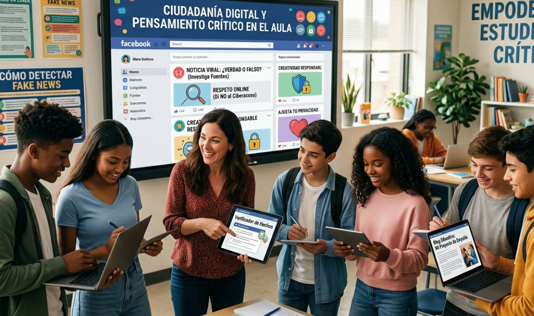 Fomentando el pensamiento crítico con redes sociales en clase