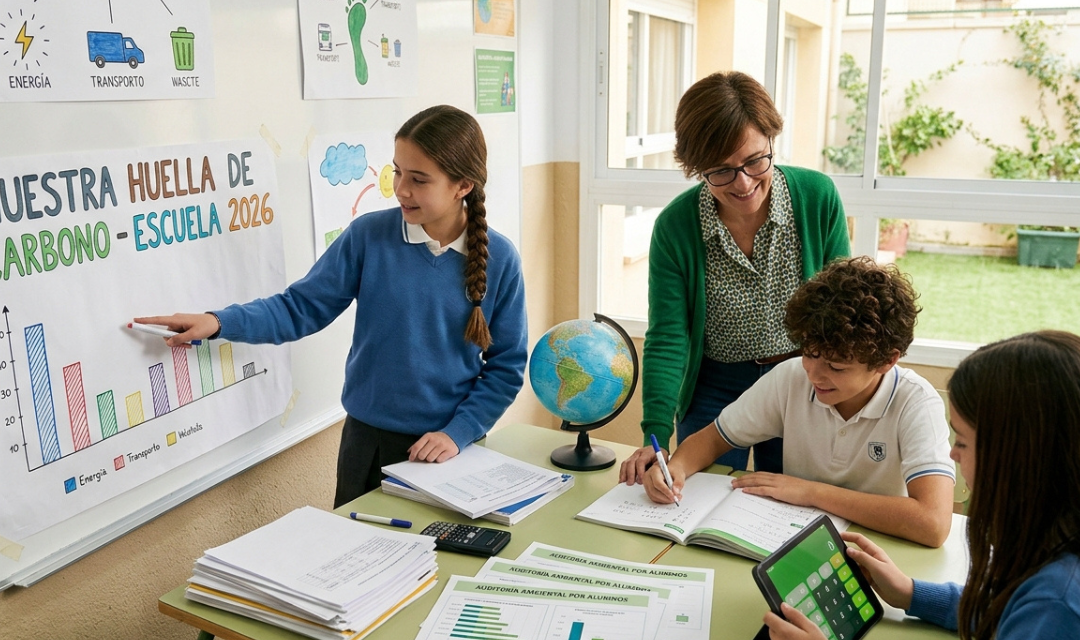 El secreto de los colegios que cuidan el planeta: mide tu huella de carbono sin agencias privadas
