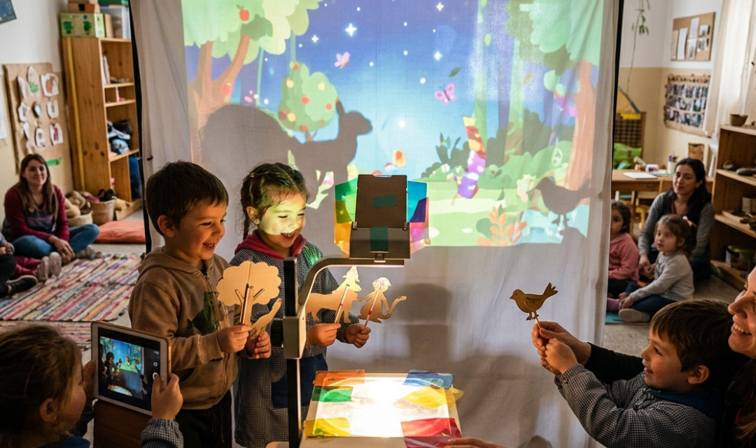 Adiós a las pantallas fijas y caras: cómo el teatro de sombras digital transforma el aula y la economía