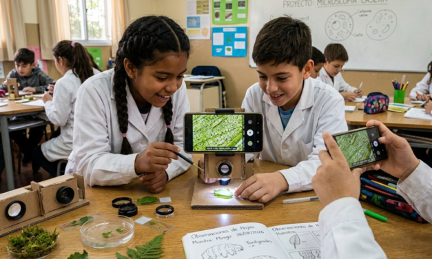 Microscopio casero con celular: experimentos fáciles para la escuela