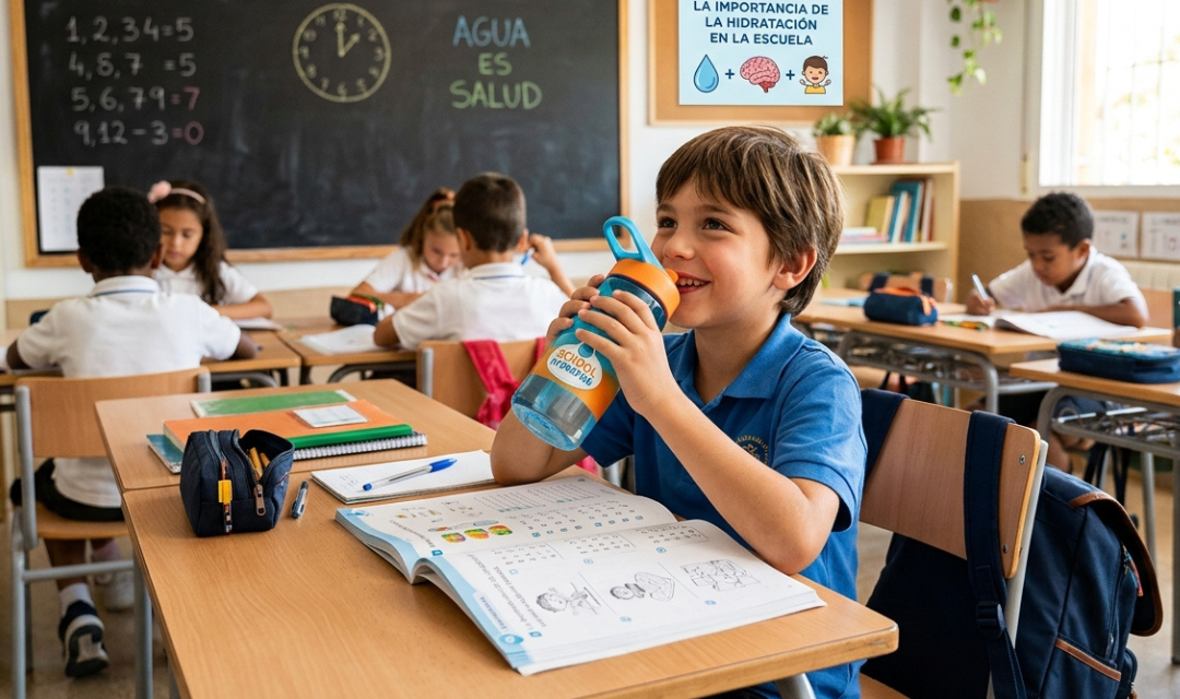 Falta de agua en niños: señales que pueden aparecer en la escuela