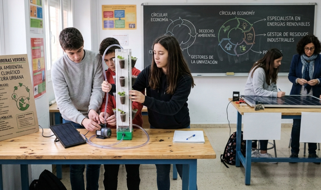 De la escuela al empleo sustentable a costo cero: la guía de orientación verde que elimina deudas